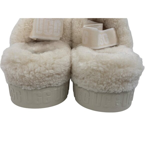UGG Womens Oh Fluffita Natural Slide Sandal Size 9 1120876 Slippers Sheepskin - Picture 6 of 13